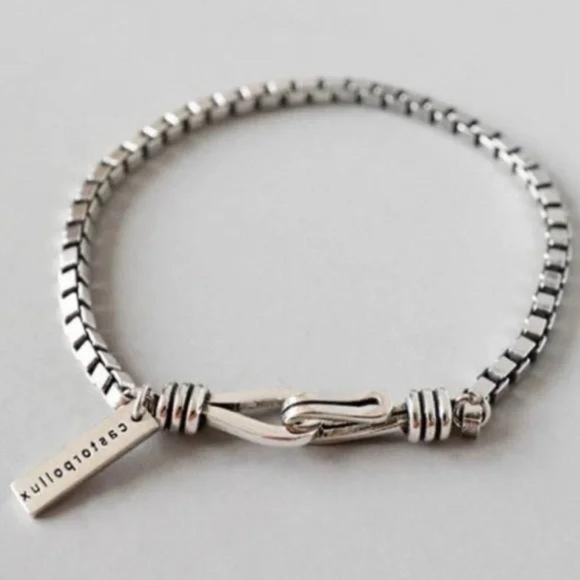 CHAIN 925 STERLING SILVER BRACELET - Picture 2 of 8